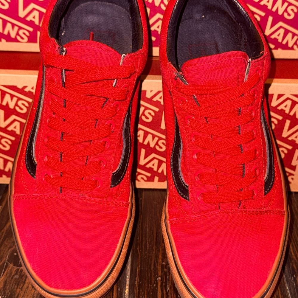 Vans Old Skool Gum Racing Red/black Sneakers